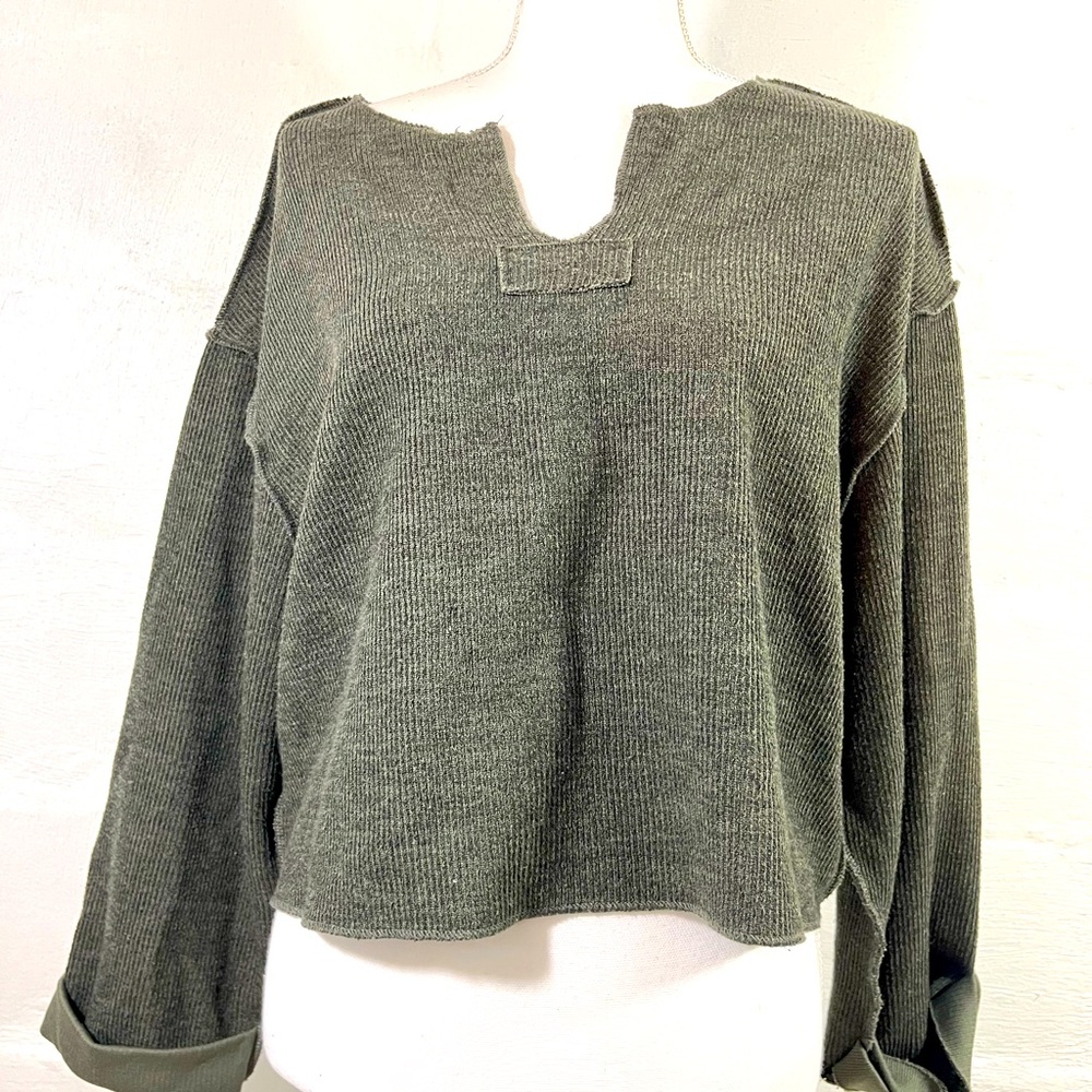 Urban Outfitters Olive Knit Sweater (282)